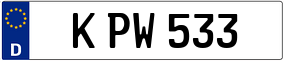 Trailer License Plate